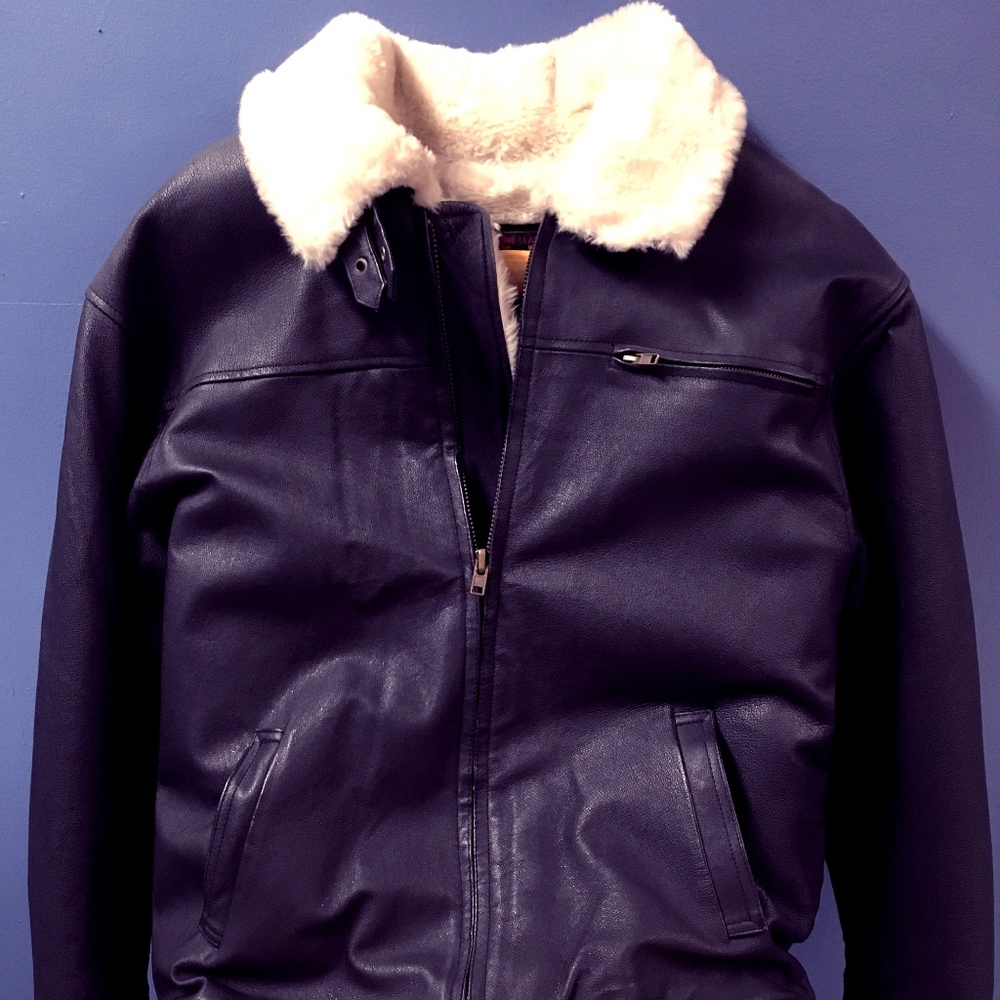 Women's Med, Fur Lined, genuine leather jacket.